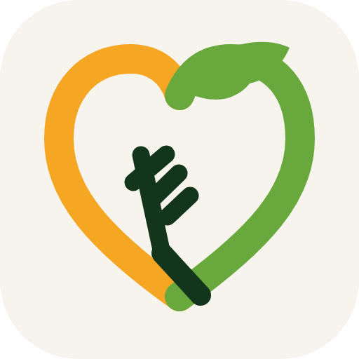 Thalify heart, fork and leaf mark